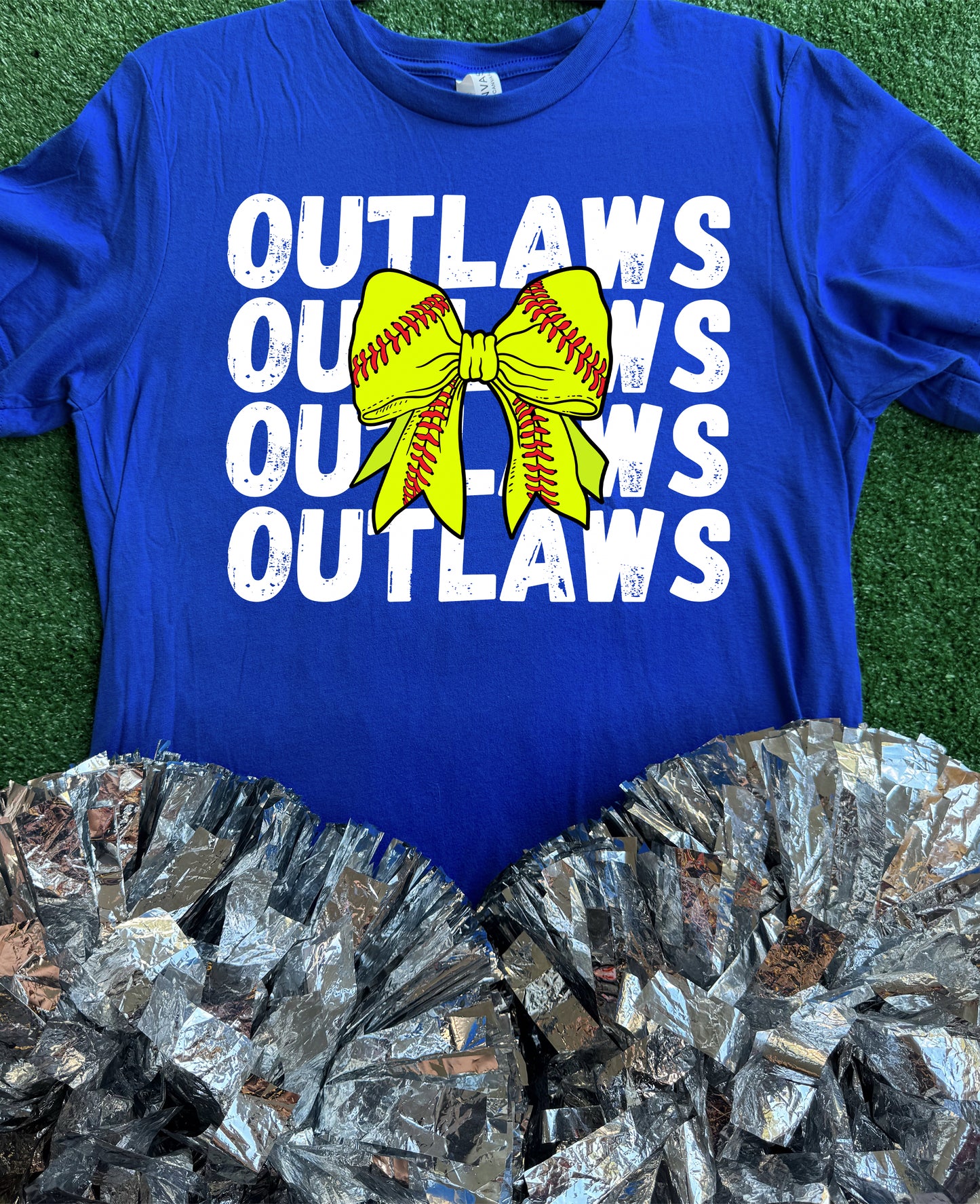 Dierks Outlaws Softball Bow Tee