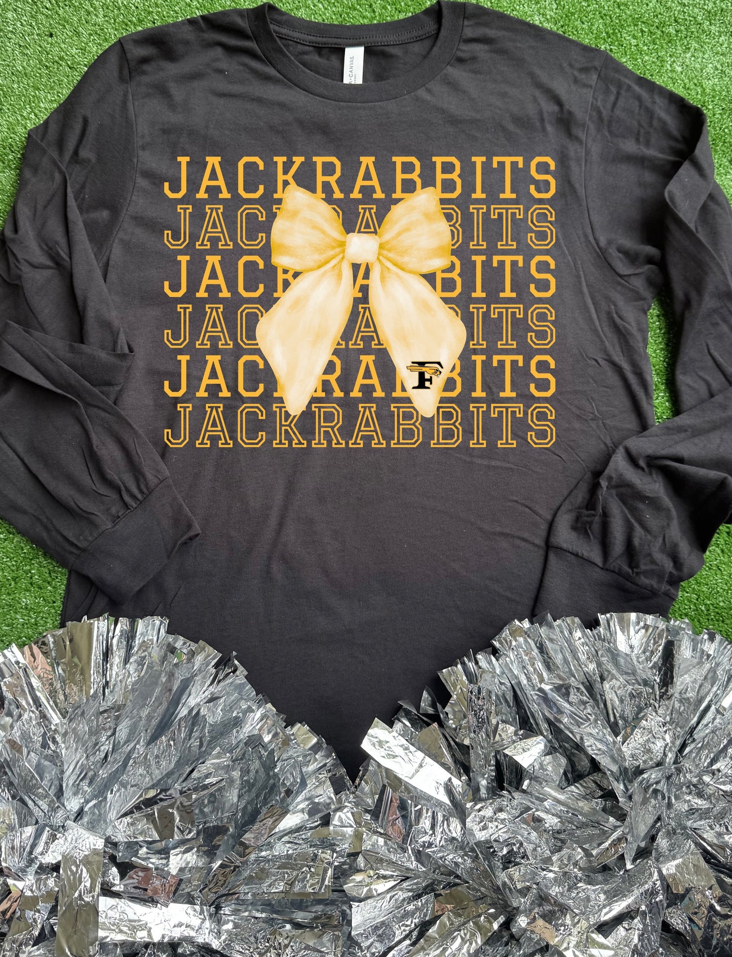Forney Jackrabbits Bow Long Sleeve Tee
