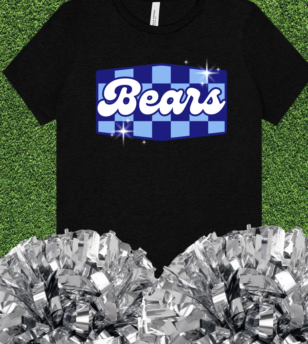 Brownsboro Bears Checkered Retro Tee