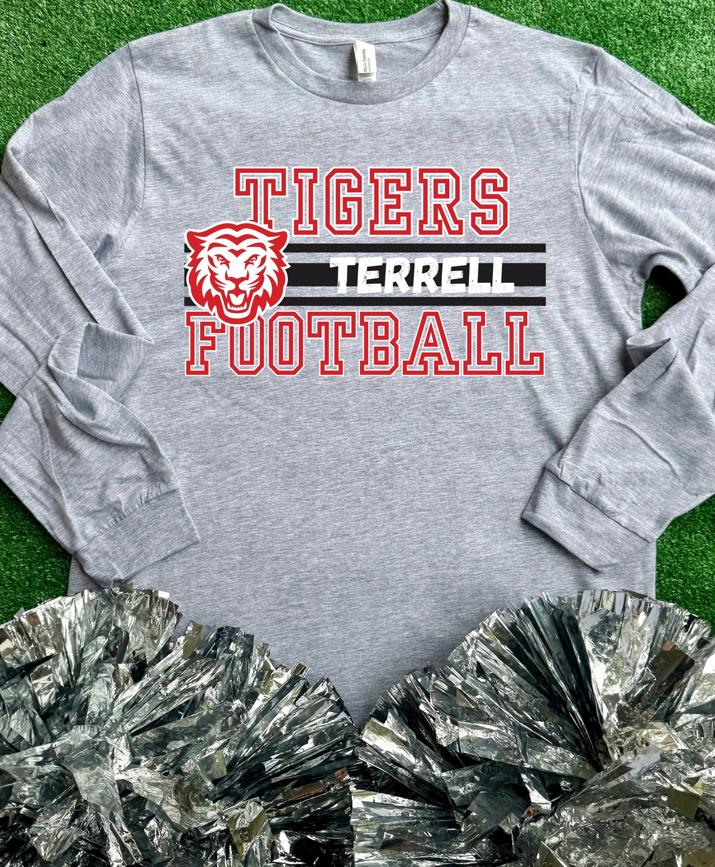 Terrell Tigers Football Long Sleeve Tee