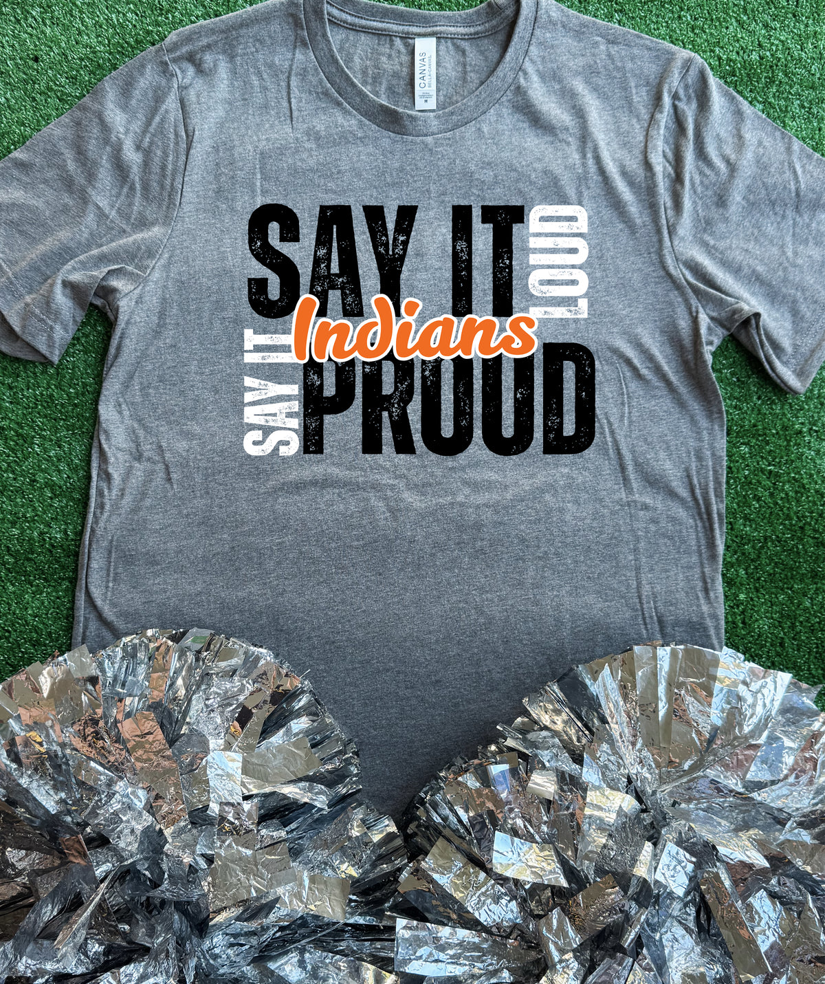 Grand Saline Indians Say It Proud Tee