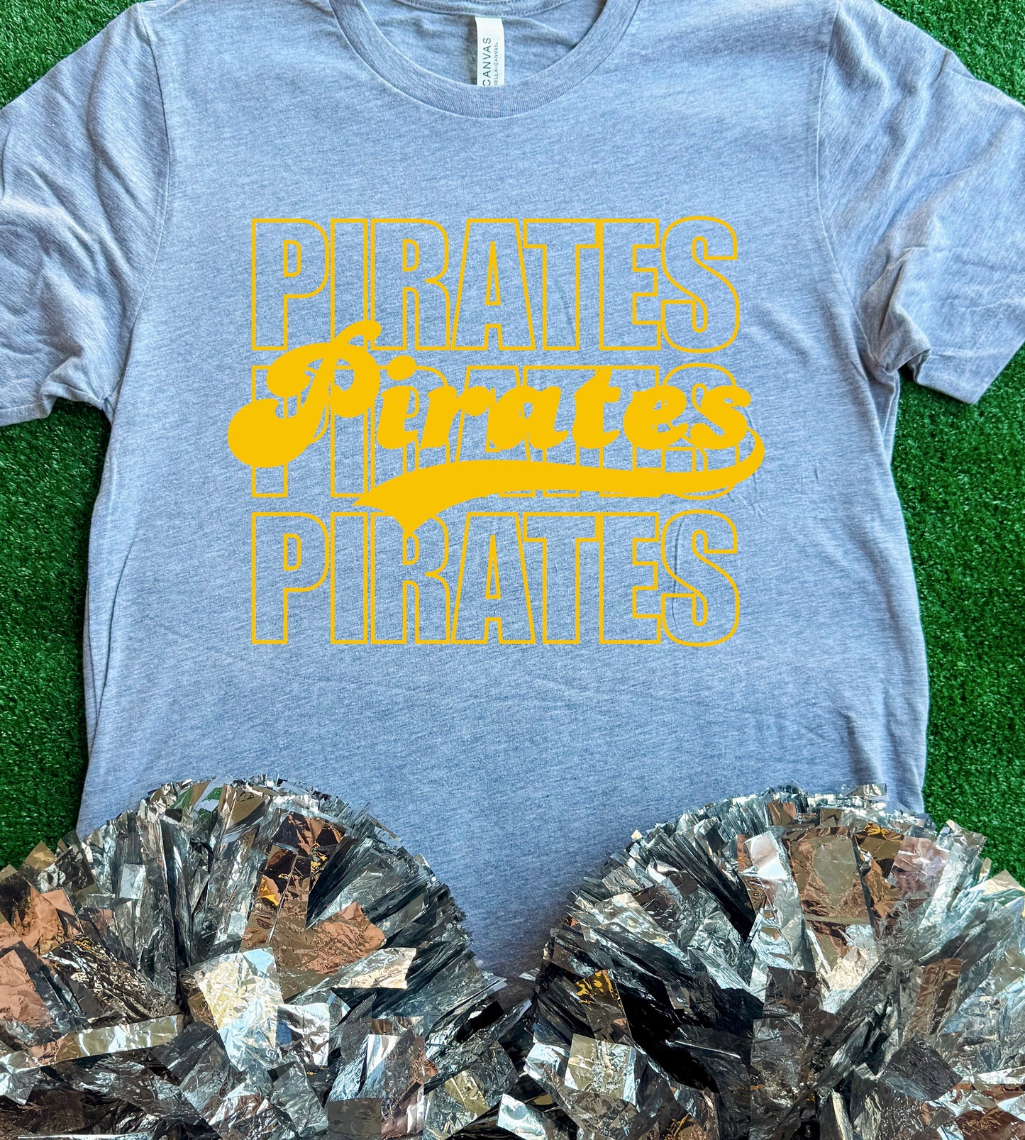 Crandall Pirates Retro Outline Tee