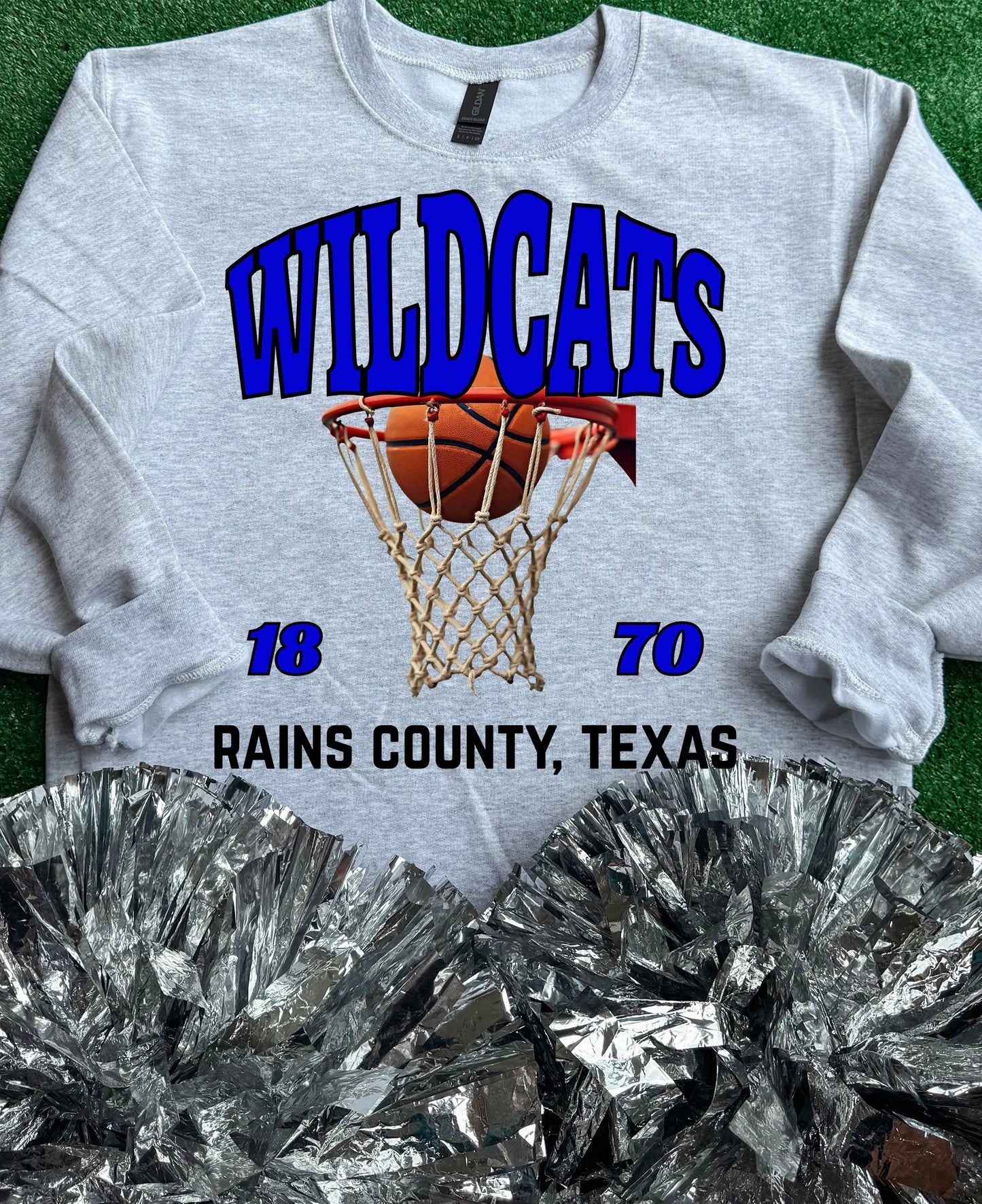 Rains Wildcats Basketball Sweatshirt