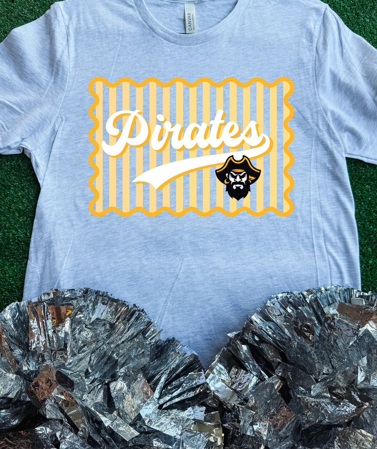Crandall Pirates Wavy Tee