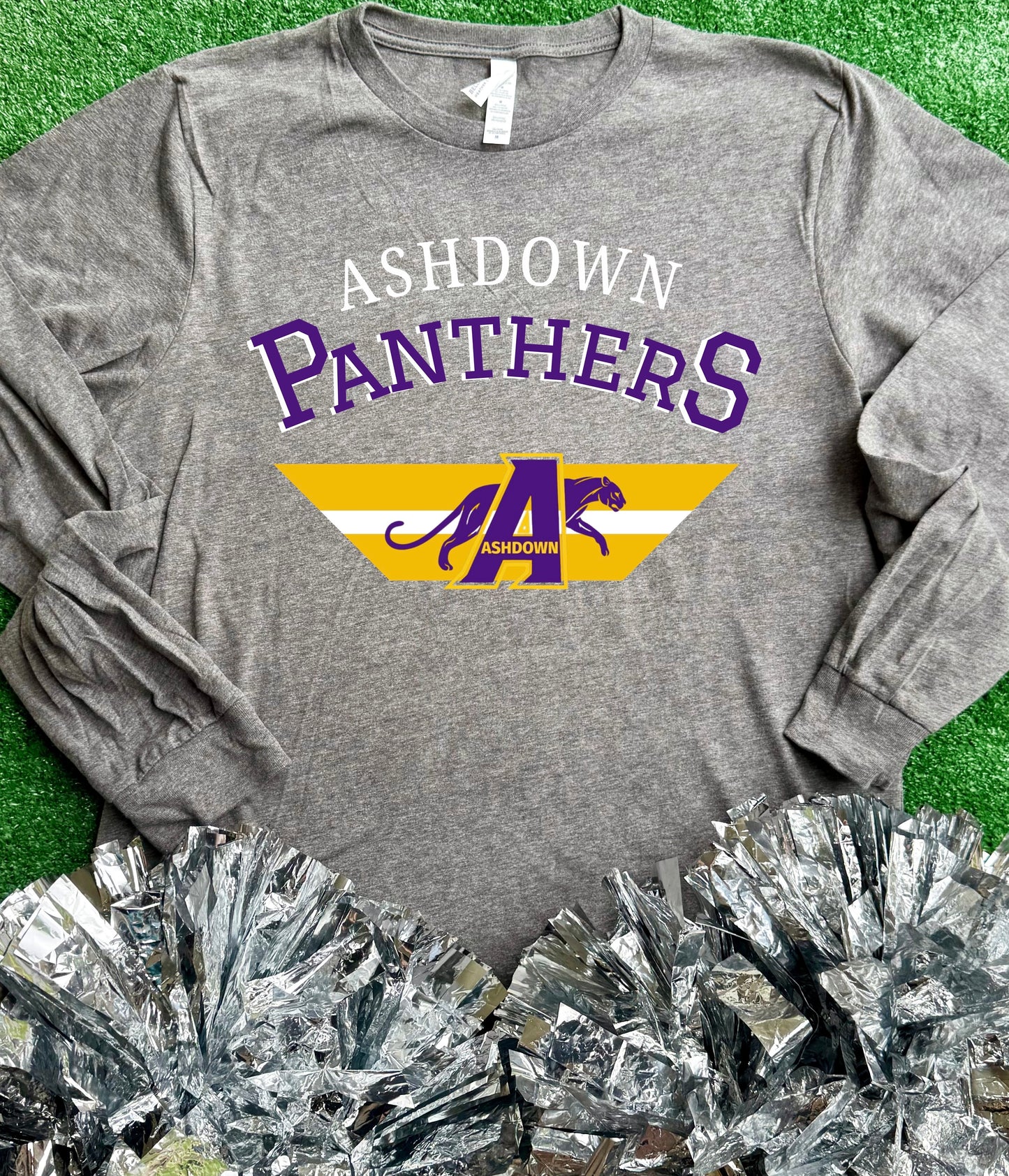 Ashdown Panthers Stripe Long Sleeve Tee