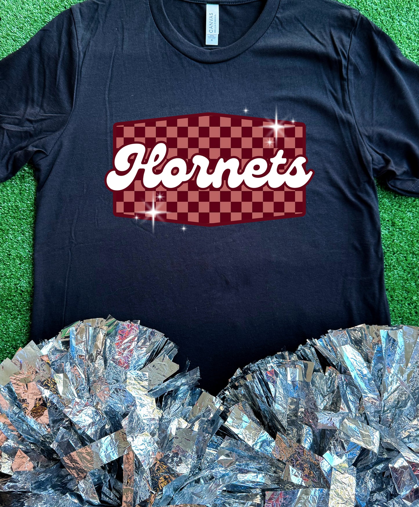 Athens Hornets Checkered Retro Tee