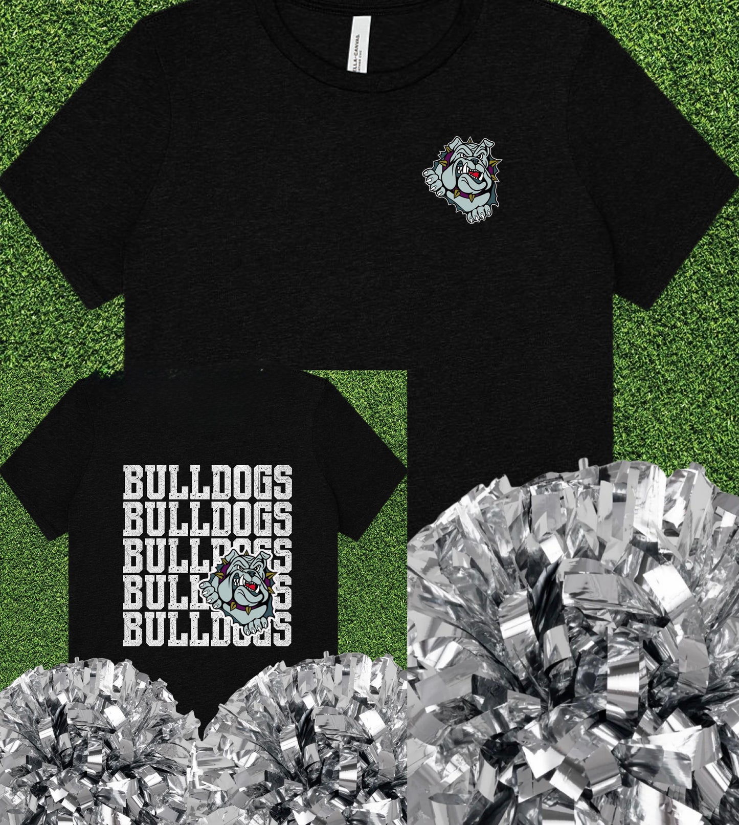 Eustace Bulldogs Repeat Logo Tee