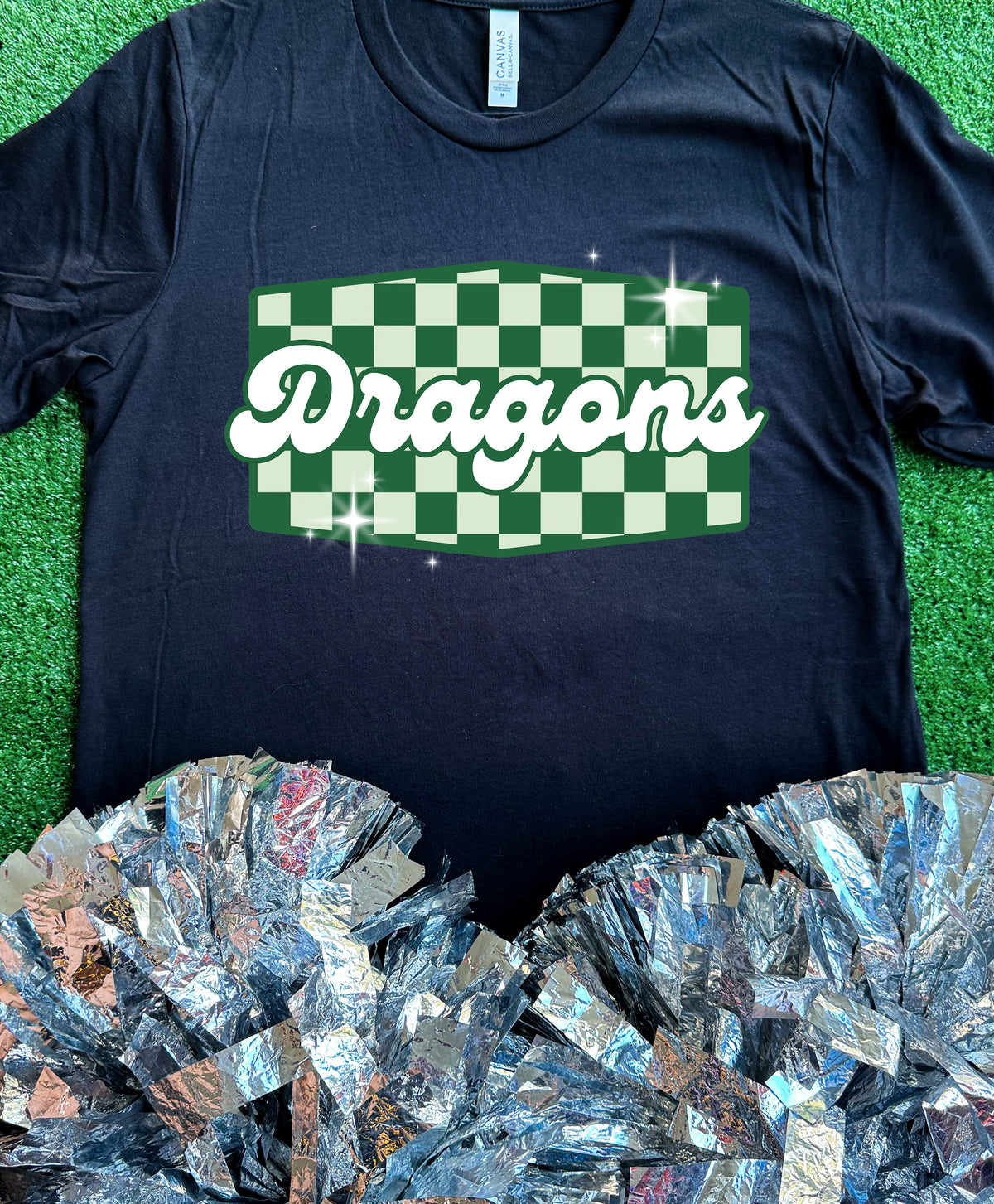 Genoa Central Dragons Checkered Retro Tee