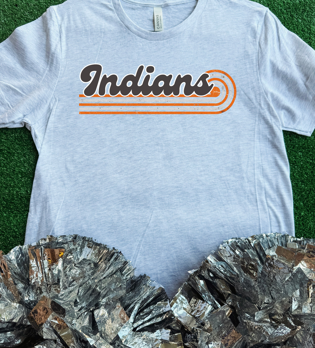 Grand Saline Indians Swirl Tee