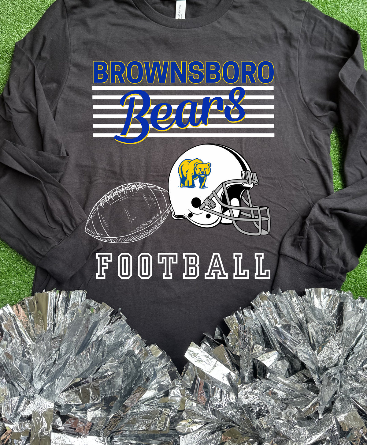 Brownsboro Football Graphic Long Sleeve Tee