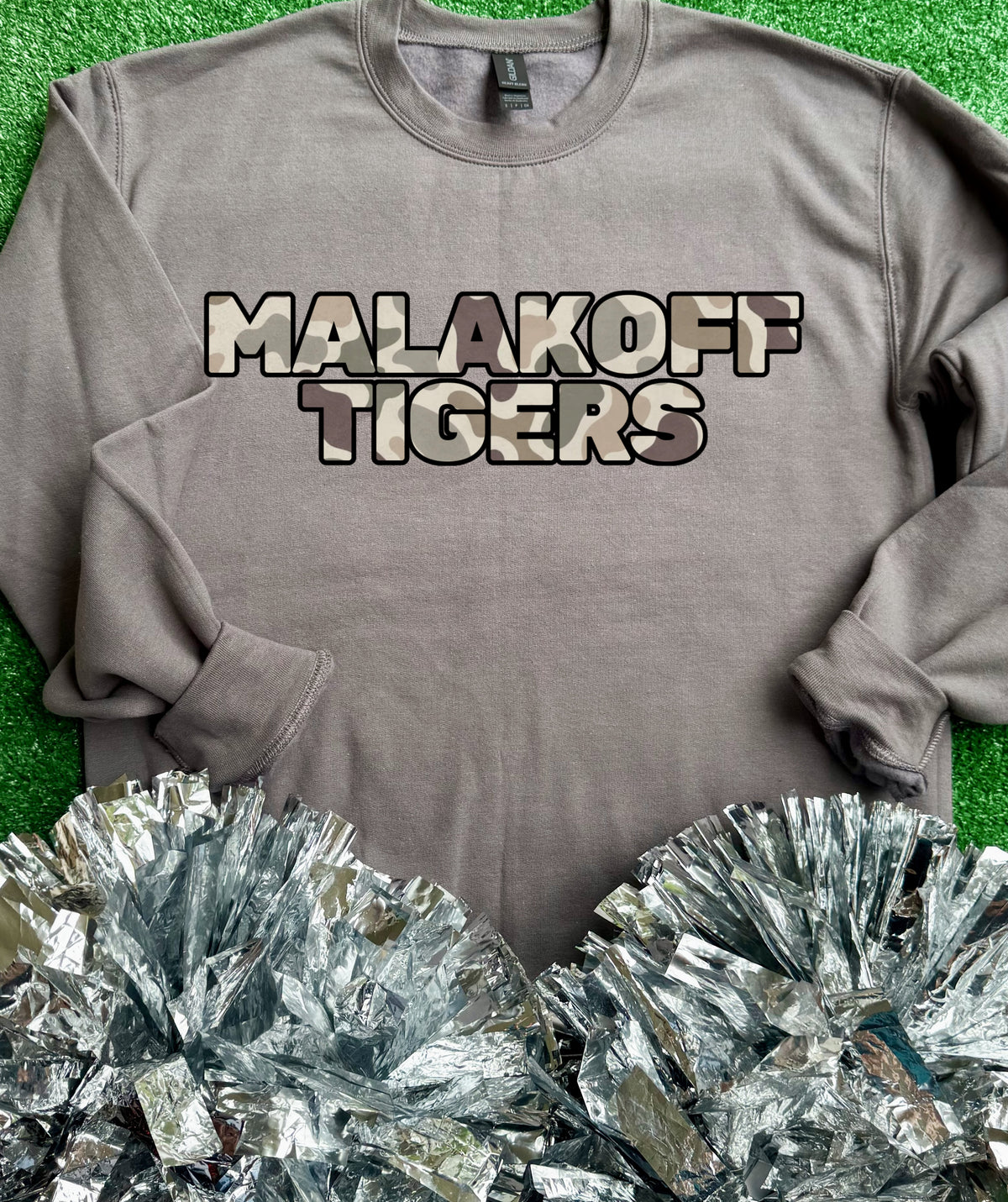 Malakoff Tigers Camo Sweatshirt