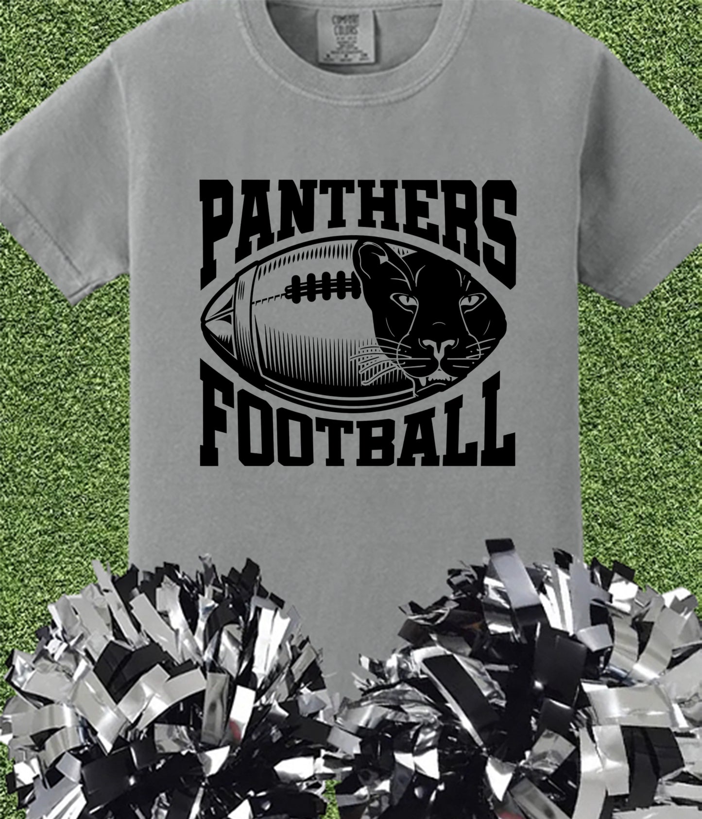 Panthers Inlay Football Tee