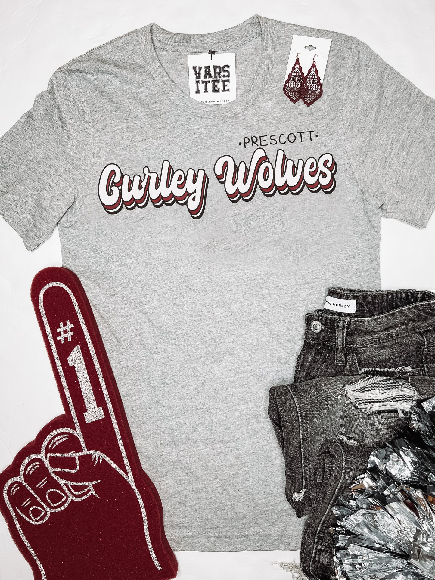 Prescott Curley Wolves Layered Tee