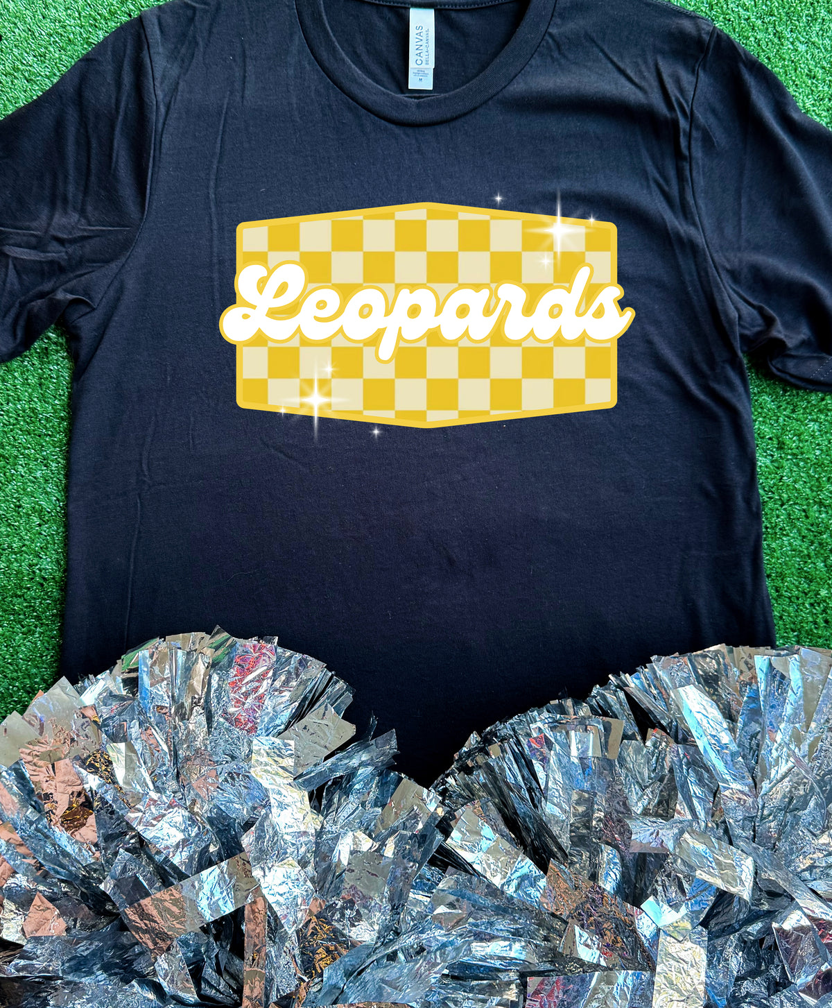 DeQueen Leopards Checkered Retro Tee