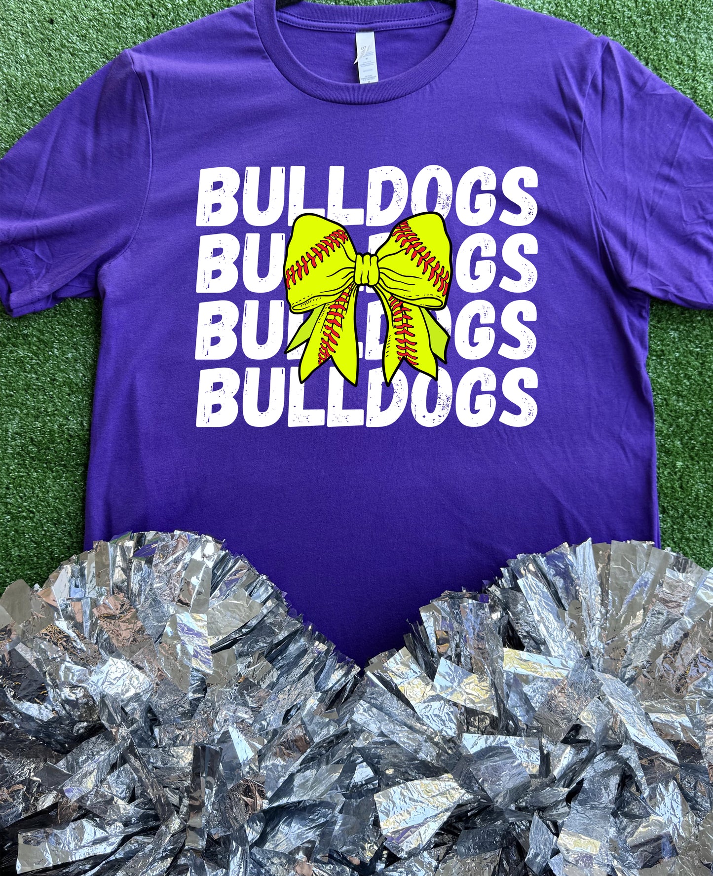 Edgewood Bulldogs Softball Bow Tee