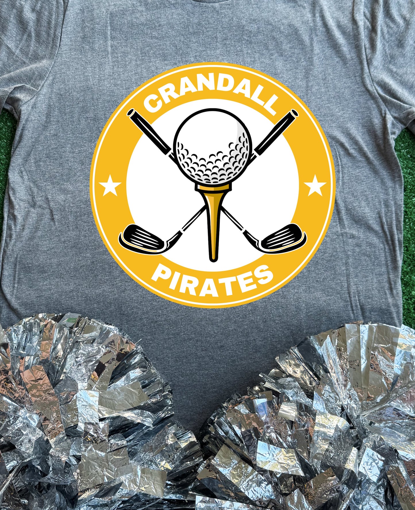 Crandall Pirates Golf Star Tee