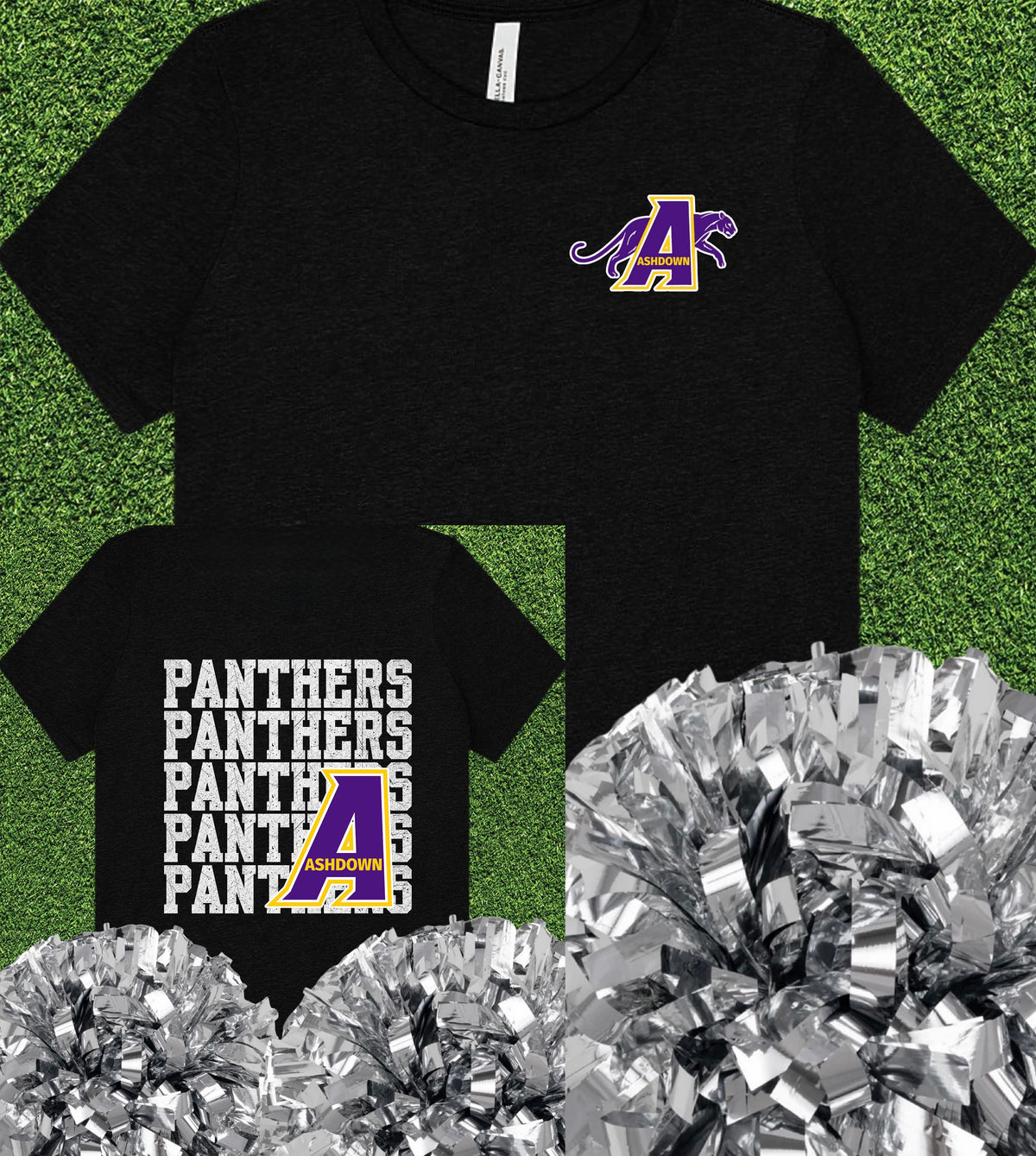 Ashdown Panthers Repeat Logo Tee