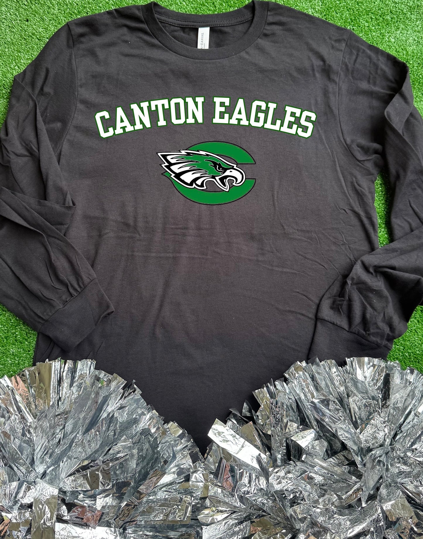 Canton Eagles Curve Long Sleeve Tee