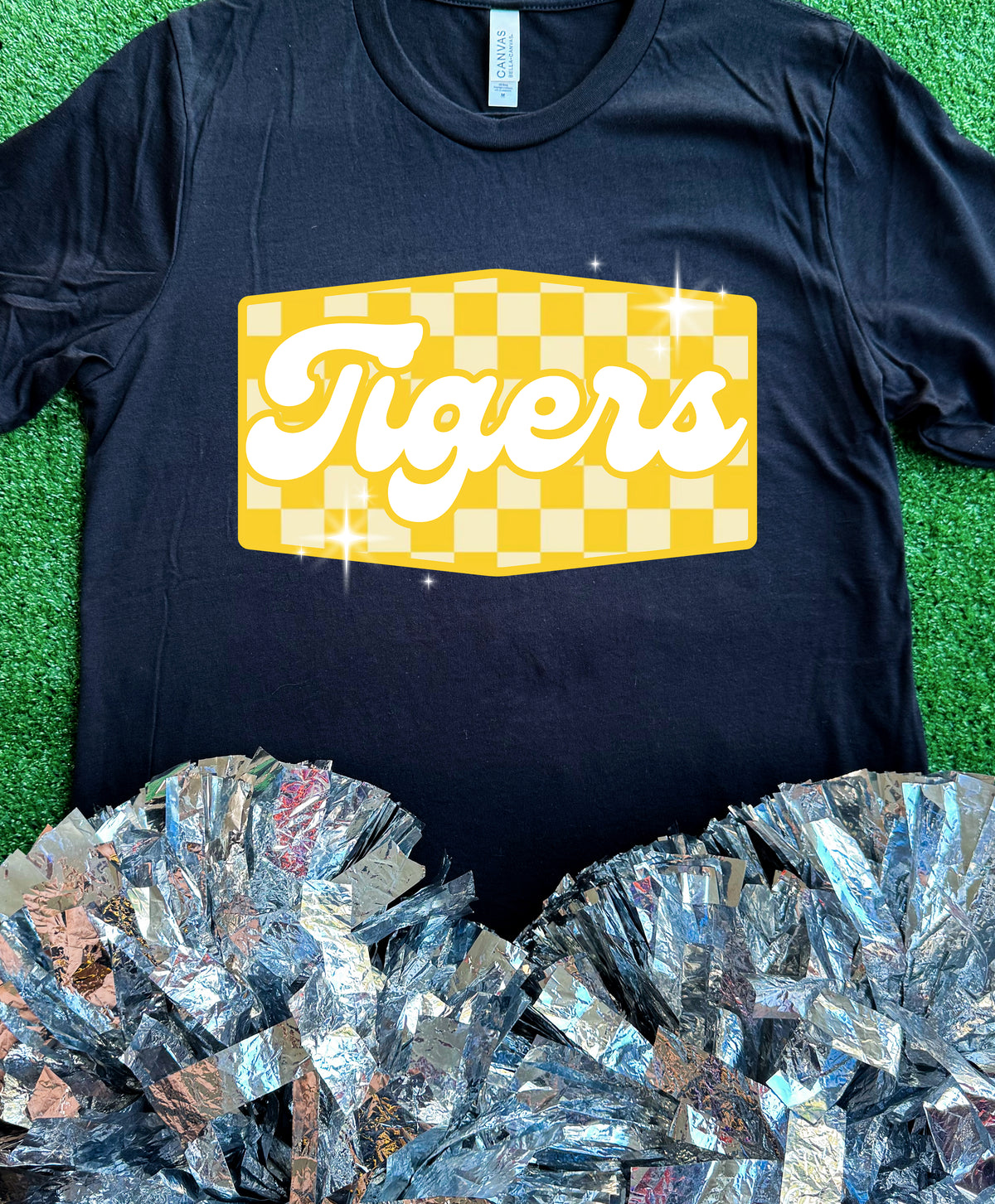 Malakoff Tigers Checkered Retro Tee