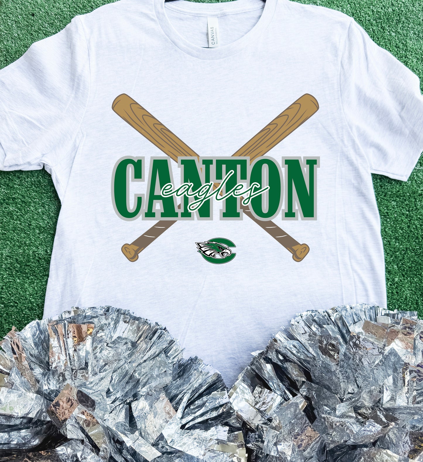 Canton Eagles Bat Tee