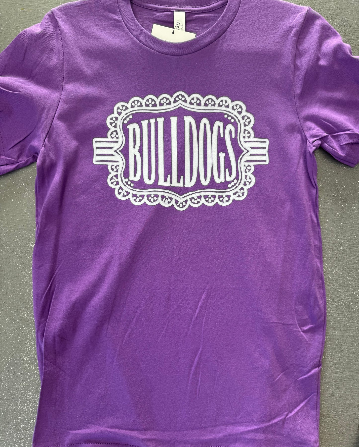 Purple BD Scallop Tee