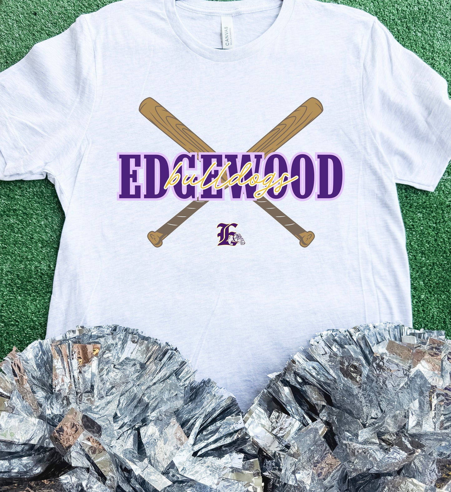 Edgewood Bulldogs Bat Tee