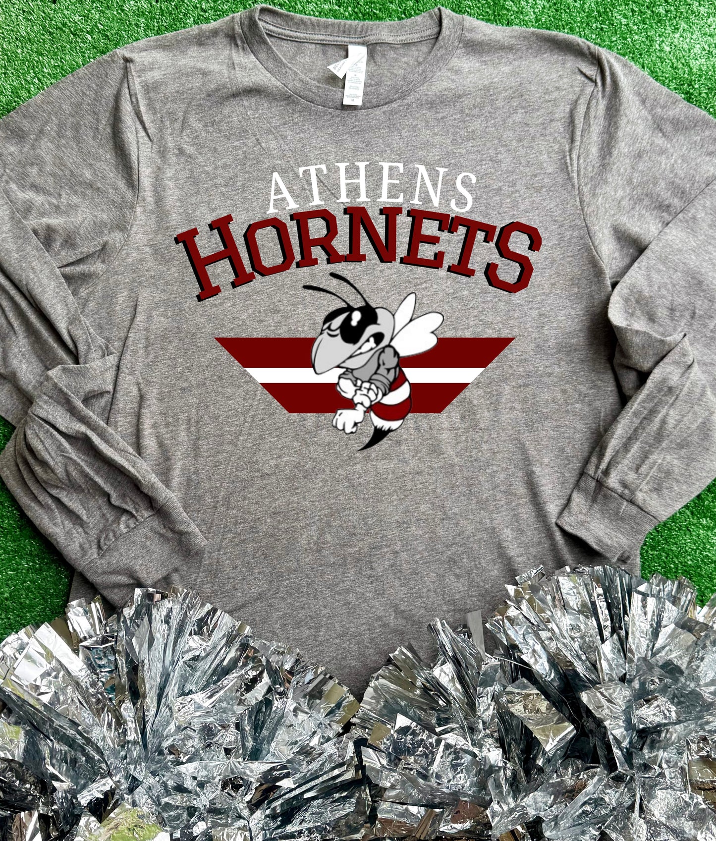 Athens Hornets Stripe Long Sleeve Tee
