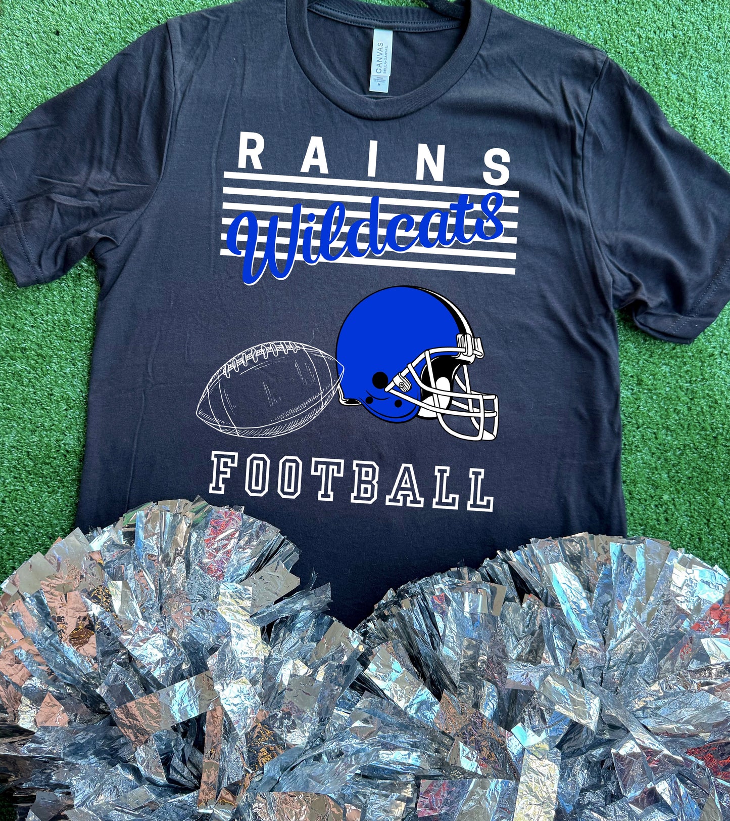 Rains Wildcats Football Tee