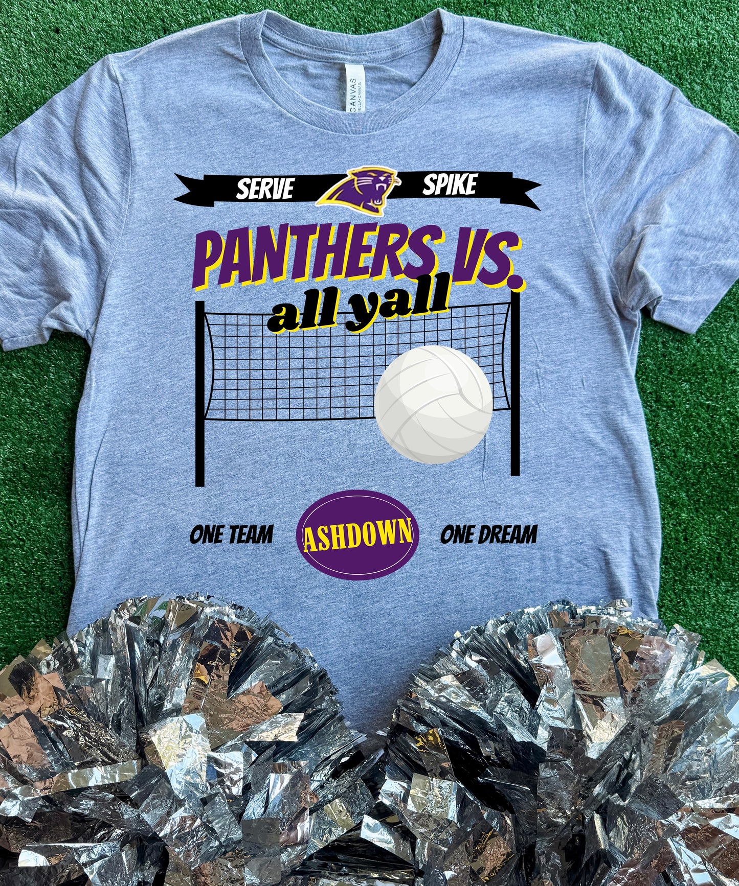 Ashdown Panthers Volleyball VS All Yall Tee