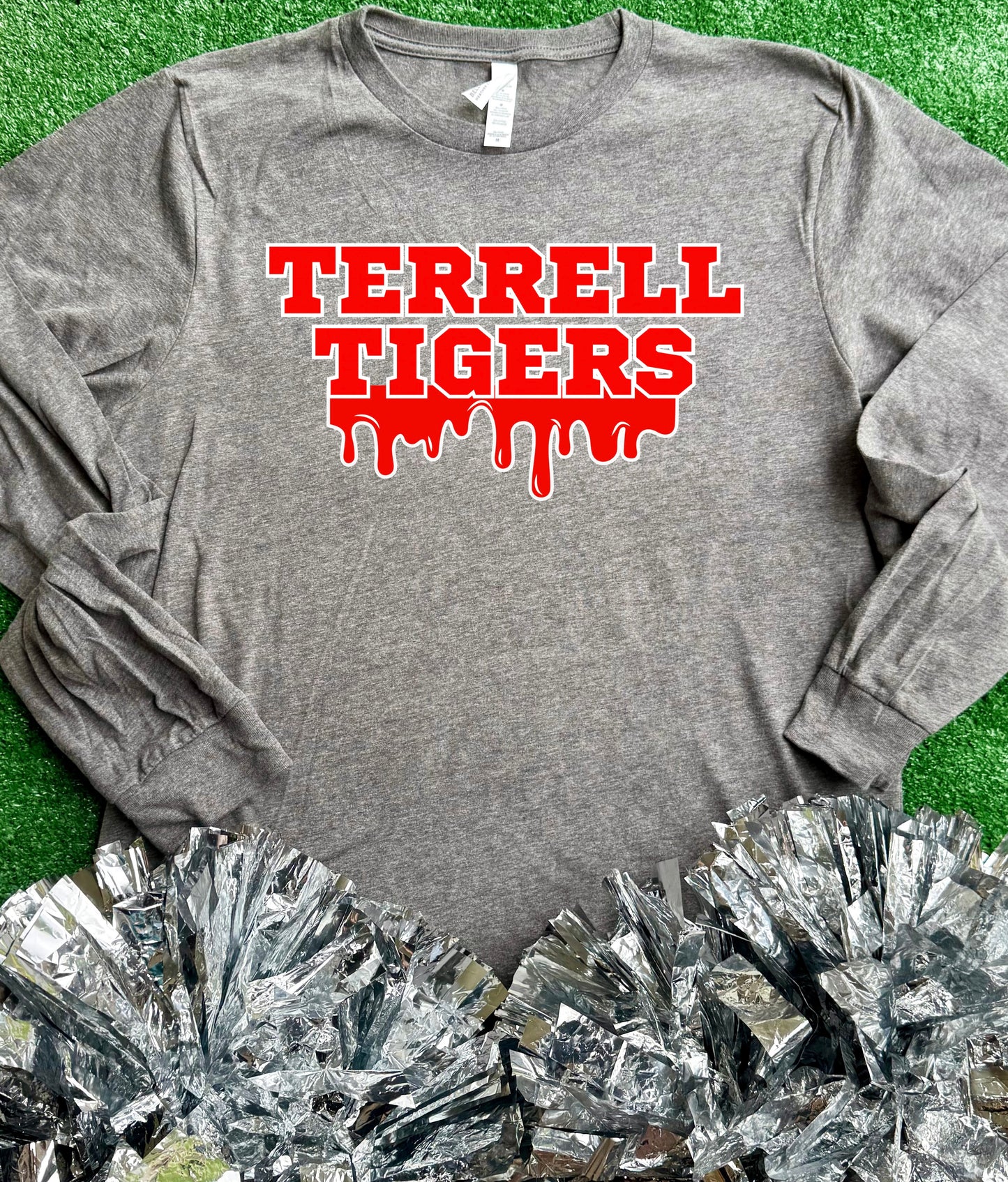 Terrell Tigers Drip Long Sleeve Tee
