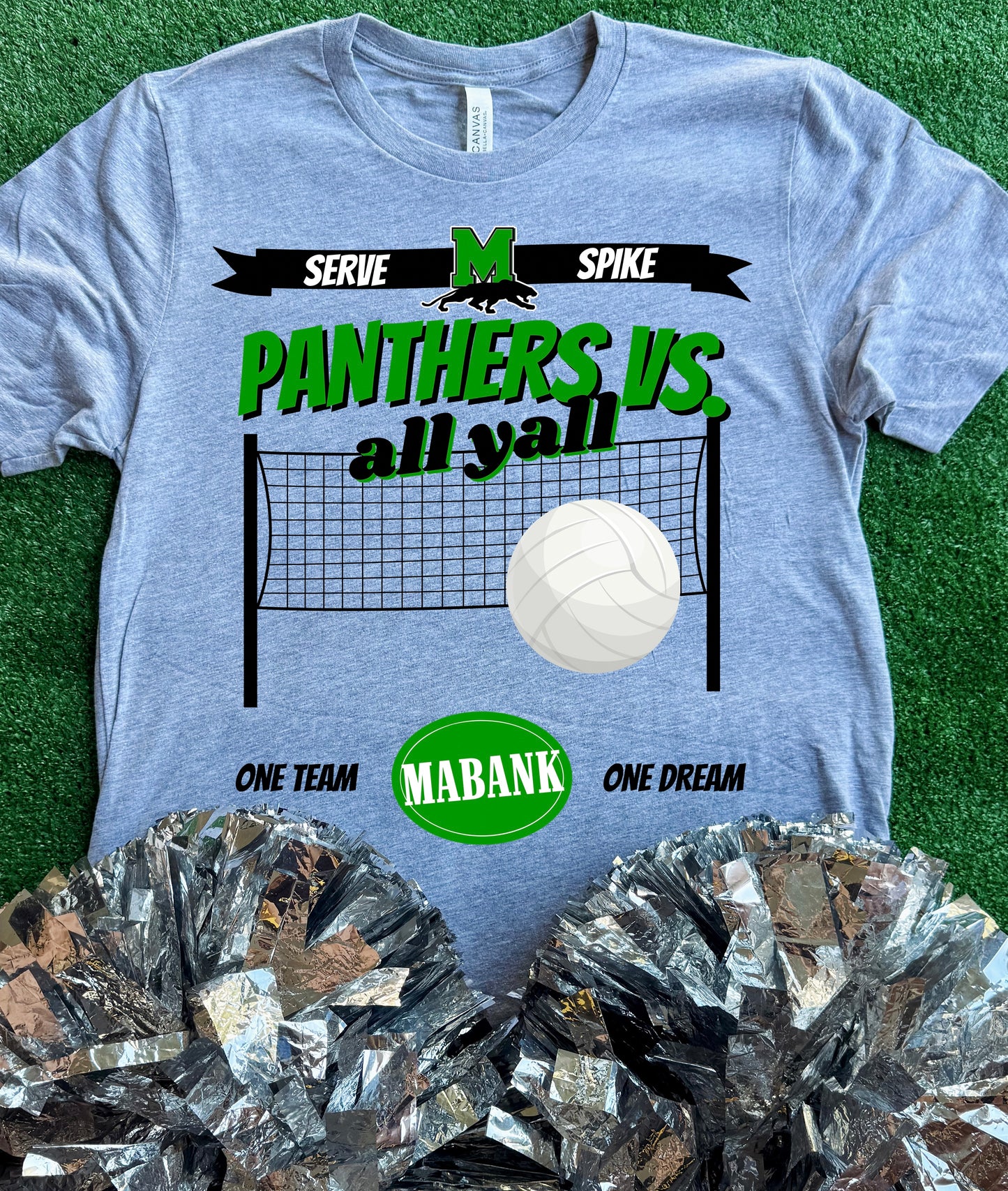 Mabank Panthers Volleyball VS All Yall Tee