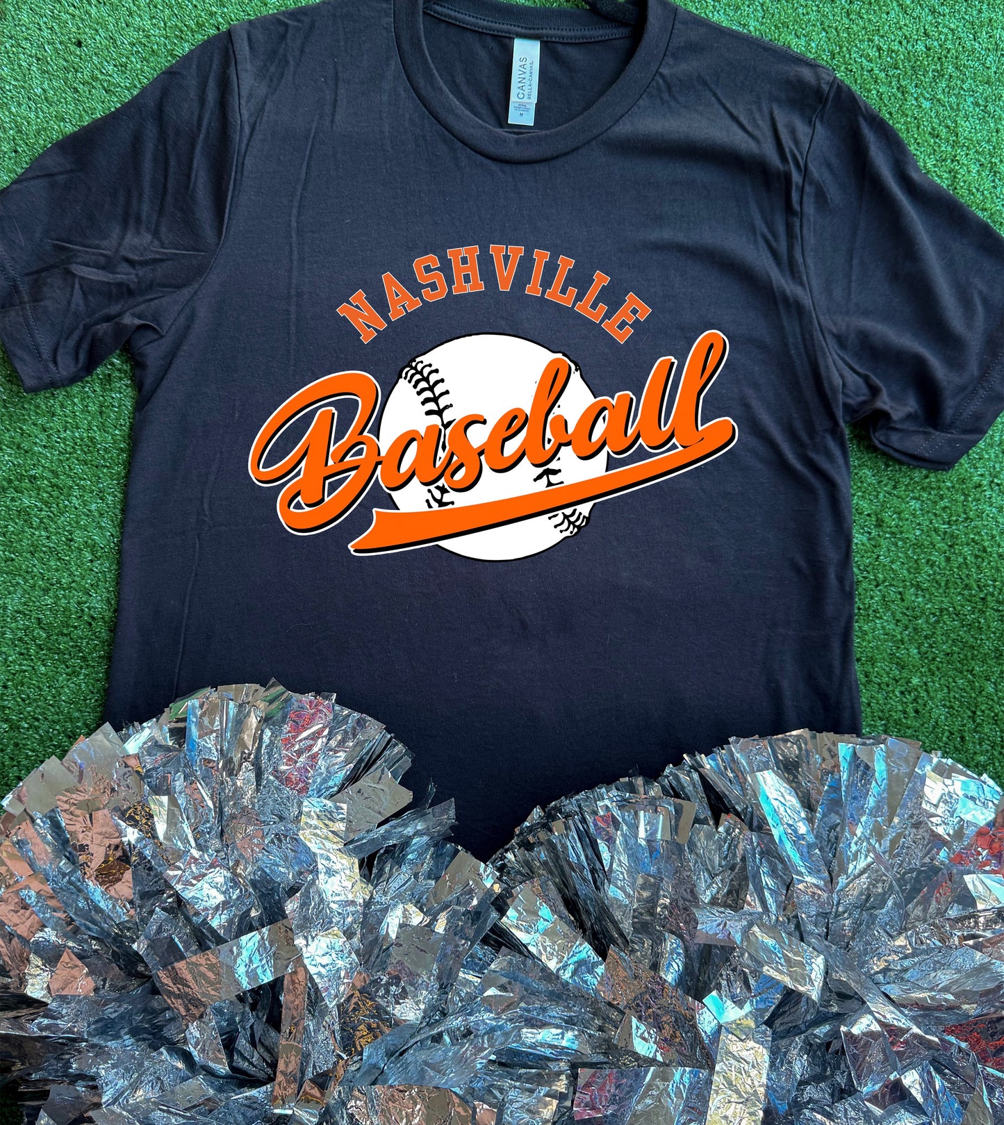 Nashville Scrappers Baseball Curve Tee