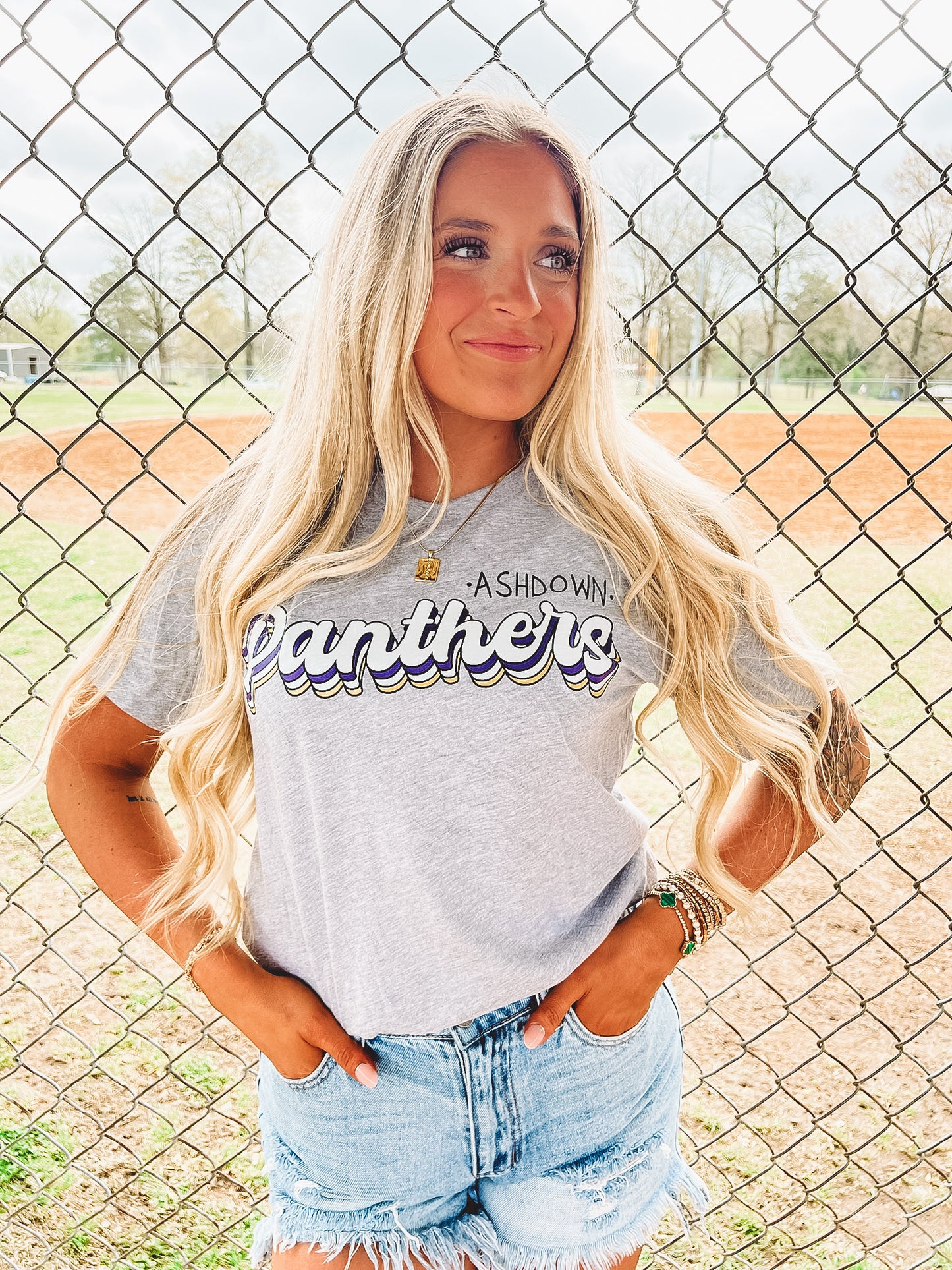 Ashdown Panthers Layered Tee