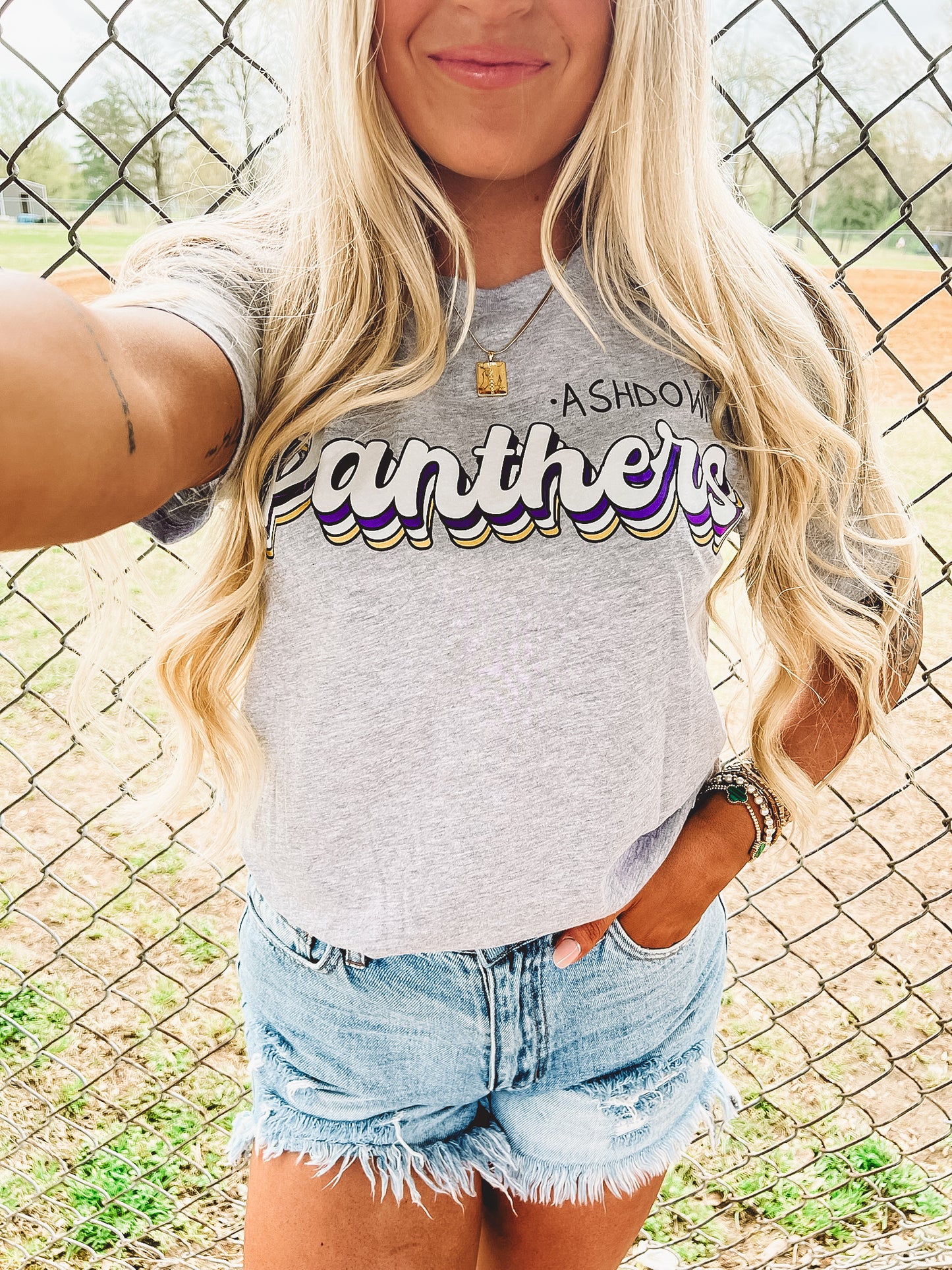 Ashdown Panthers Layered Tee