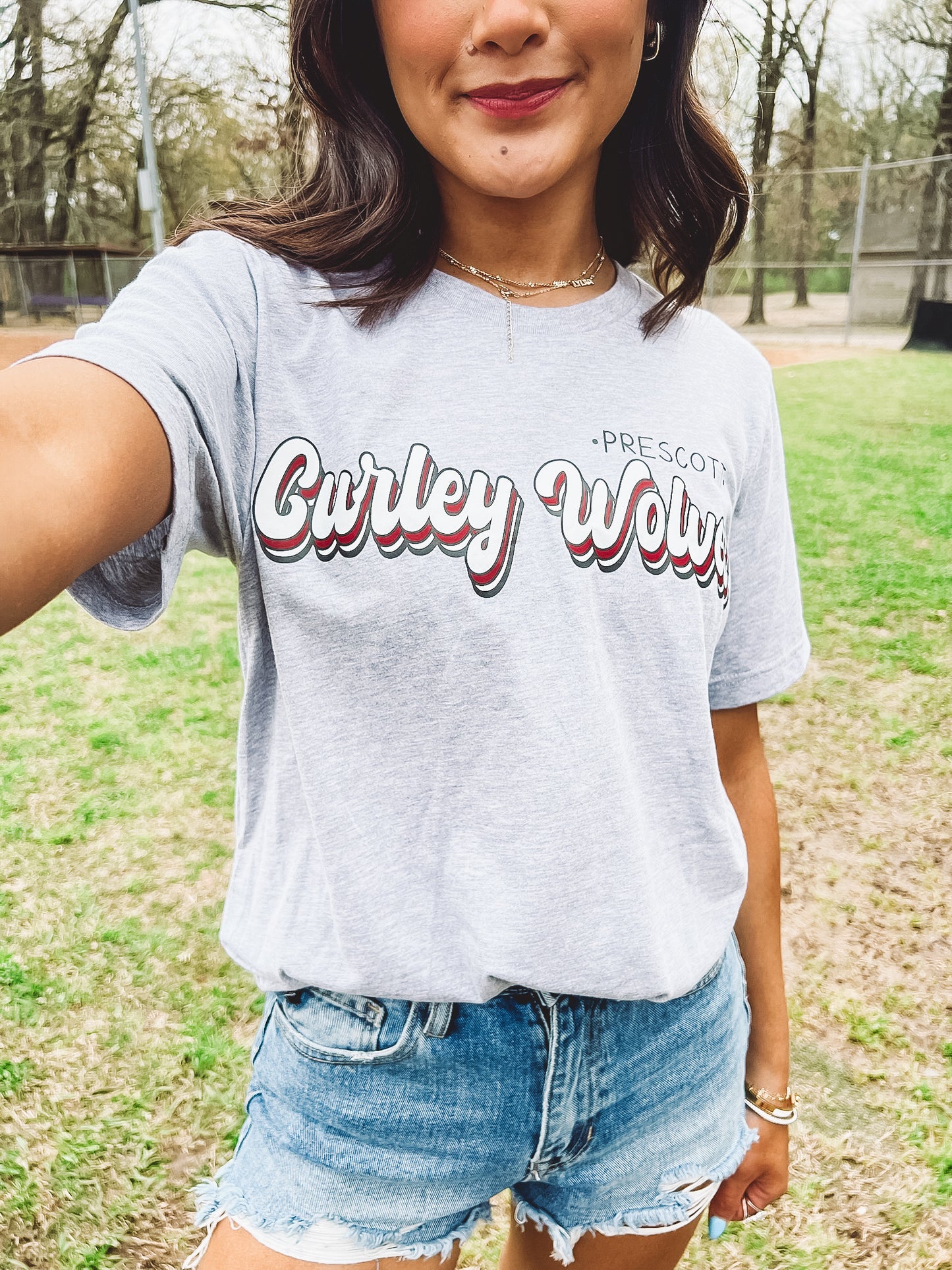 Prescott Curley Wolves Layered Tee