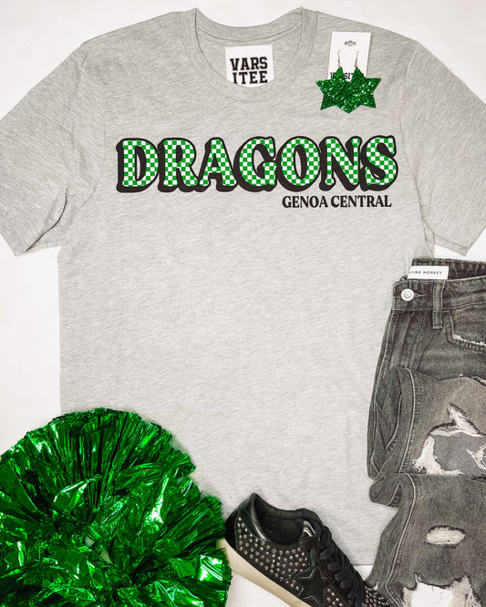YOUTH Genoa Central Dragons Checker Tee