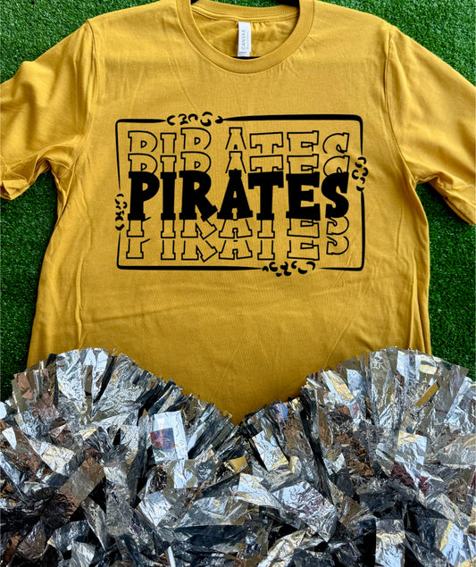 Crandall Pirates Outline Tee