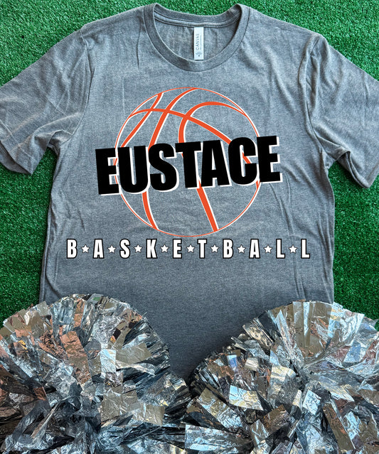 Eustace Bulldogs Basketball Tee