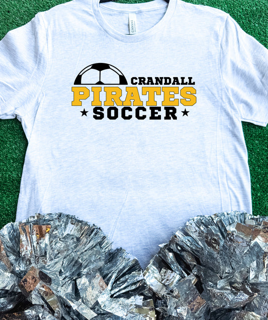Crandall Pirates Soccer Star Tee