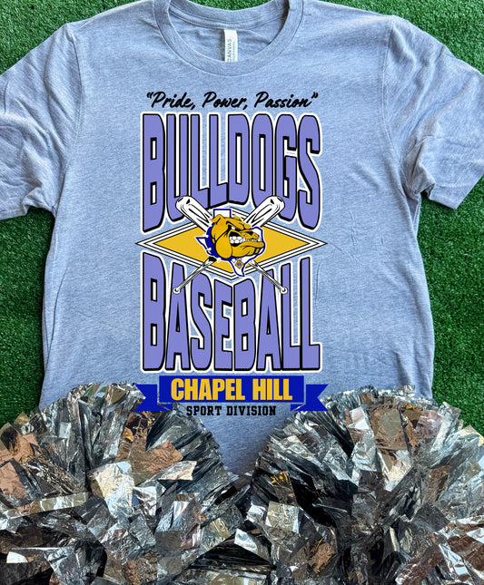 Chapel Hill Striped Baseball Tee