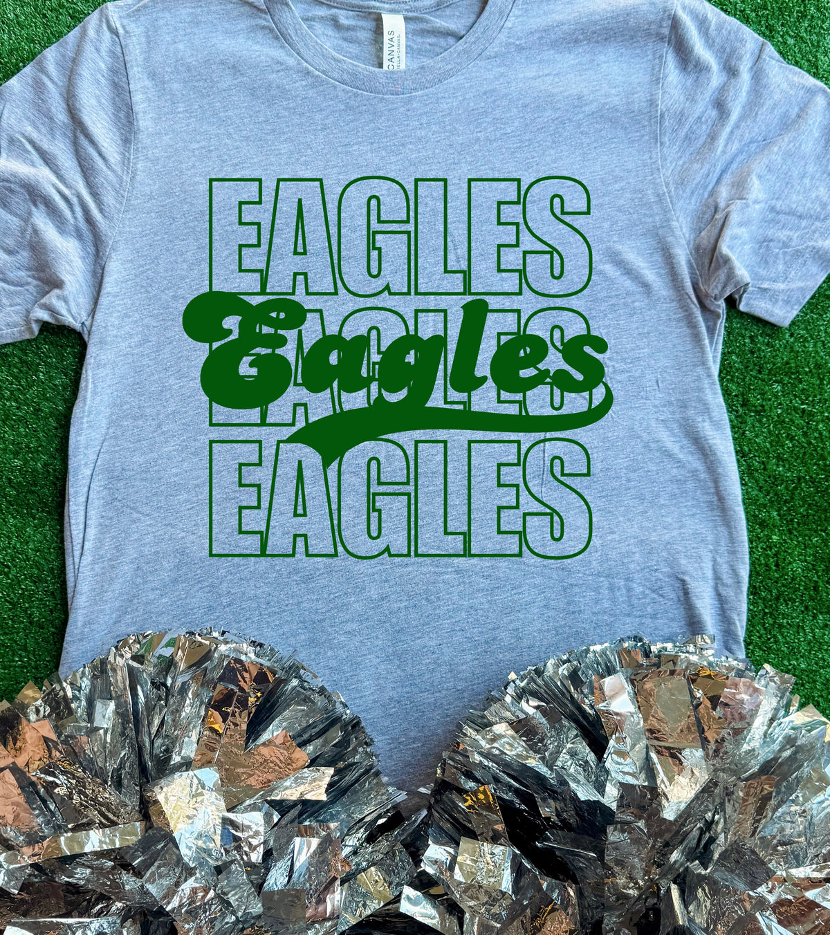 Canton Eagles Retro Outline Tee