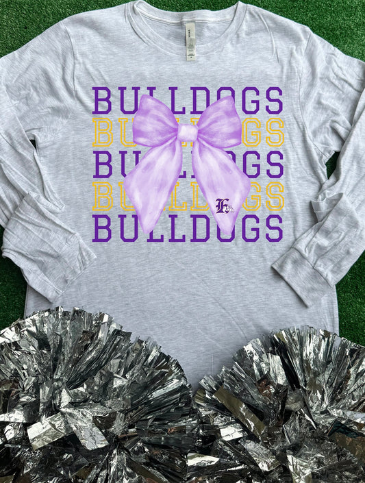 Edgewood Bulldogs Bow Long Sleeve Tee