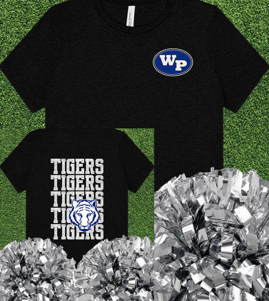 Wills Point Tigers Repeat Logo Tee