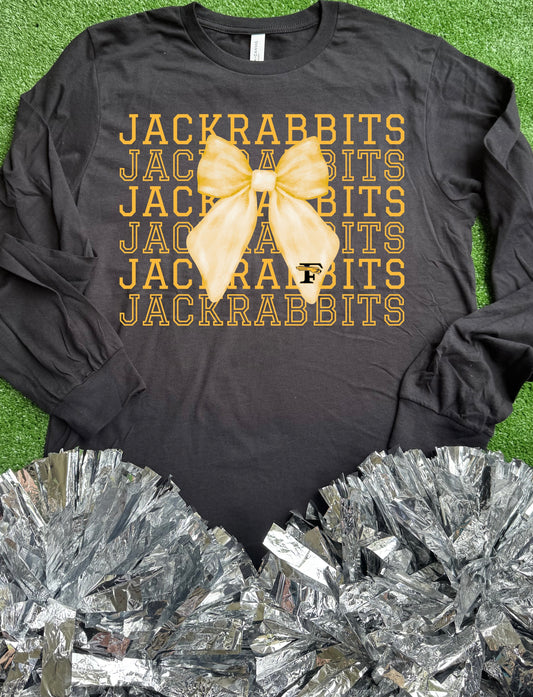 Forney Jackrabbits Bow Long Sleeve Tee