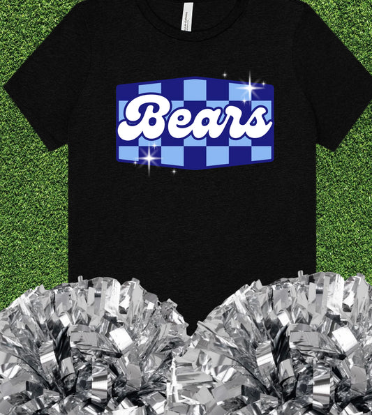 Brownsboro Bears Checkered Retro Tee
