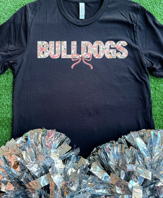 Floral Bulldogs Tee