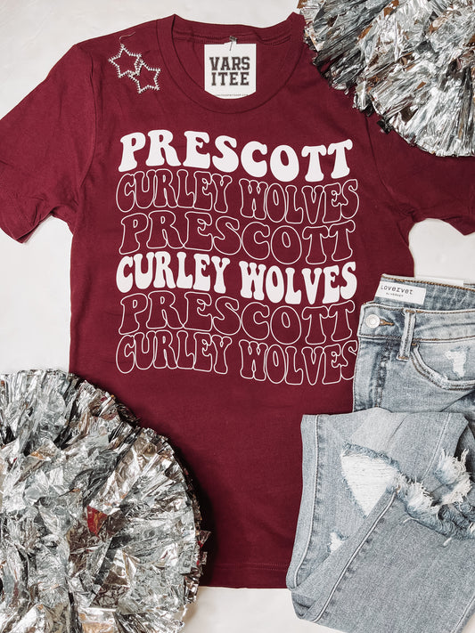 Prescott Curley Wolves Tee