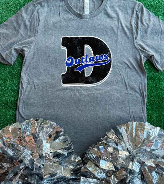 Dierks Outlaws Initial Tee