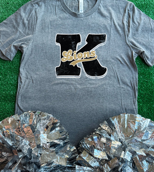 Kaufman Lions Initial Tee