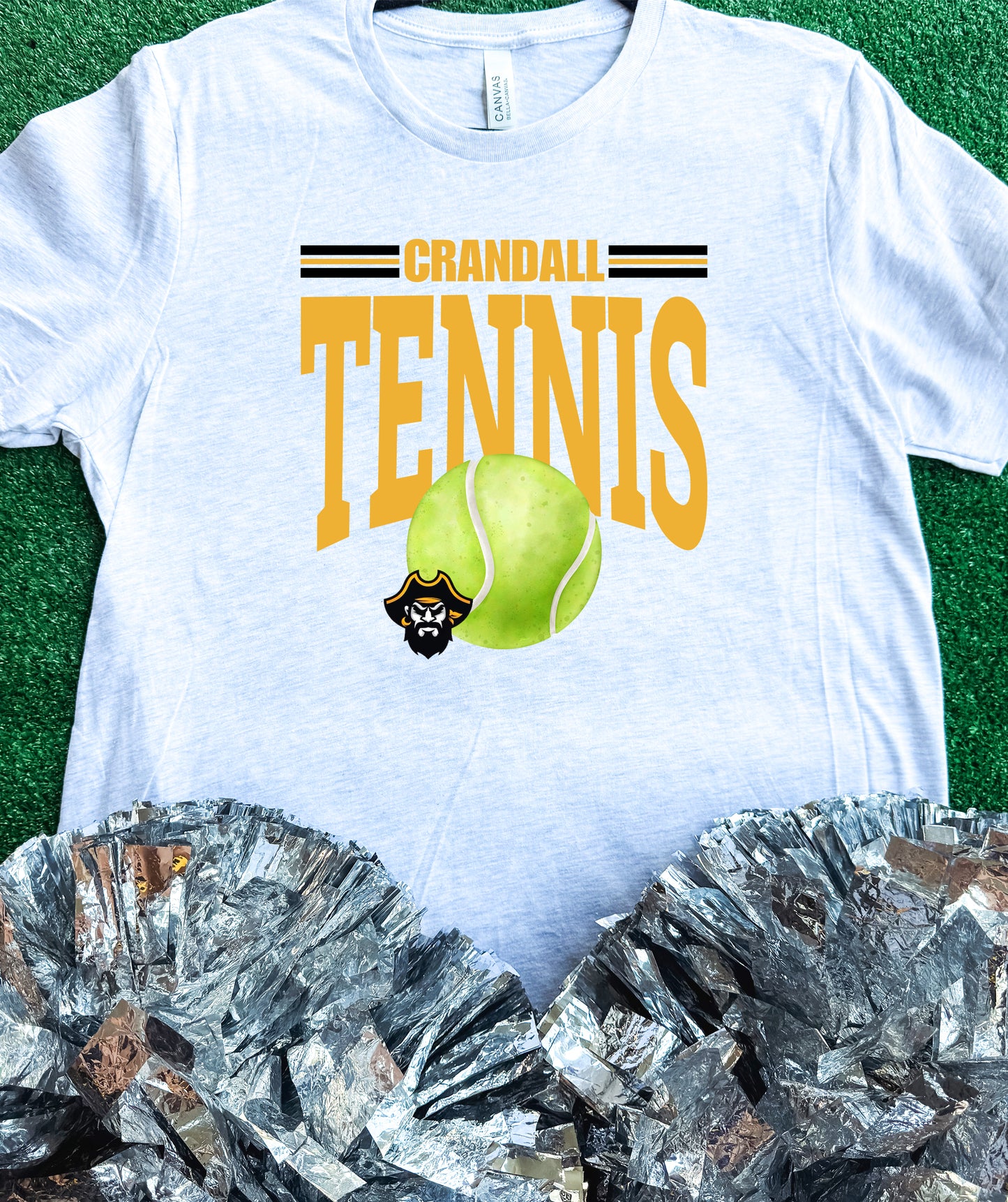 Crandall Pirates Tennis Tee